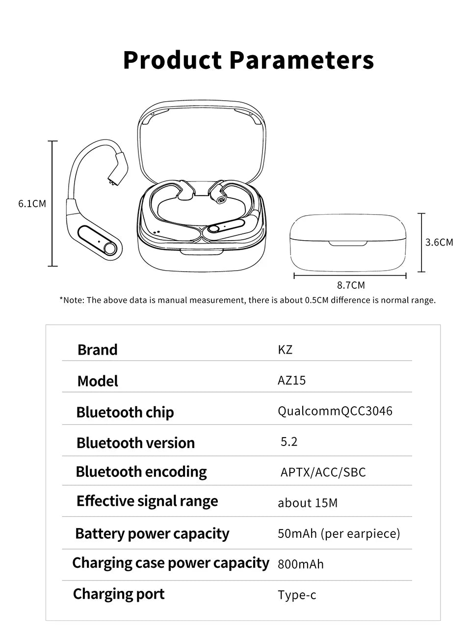 Wireless Headphones with Charging Case