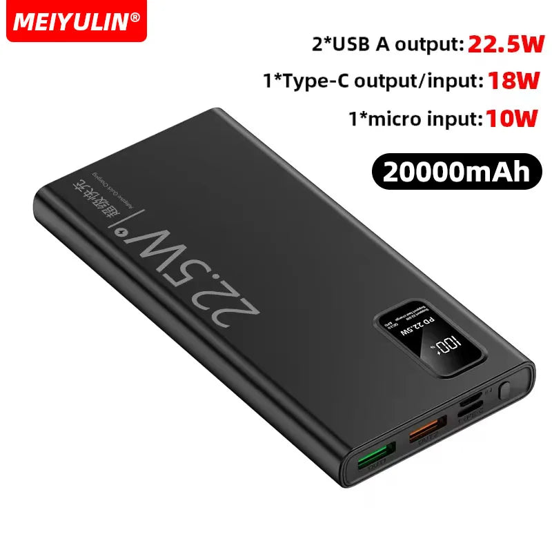 MEIYULIN 50000mAh High-Capacity Power Bank