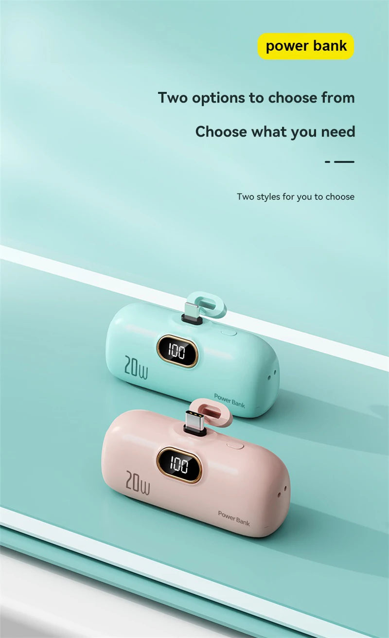 Capsule Mini Wireless Power Bank 30000mAh