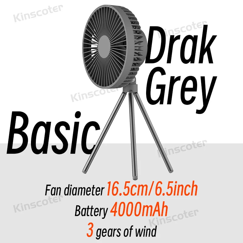 Portable Rechargeable Camping Fan