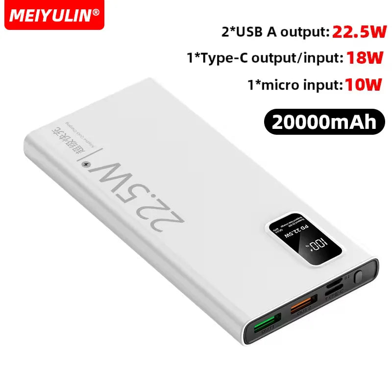 MEIYULIN 50000mAh High-Capacity Power Bank