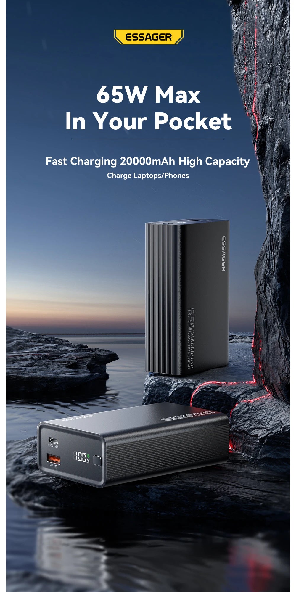 ESSAGER 20000mAh Power Bank