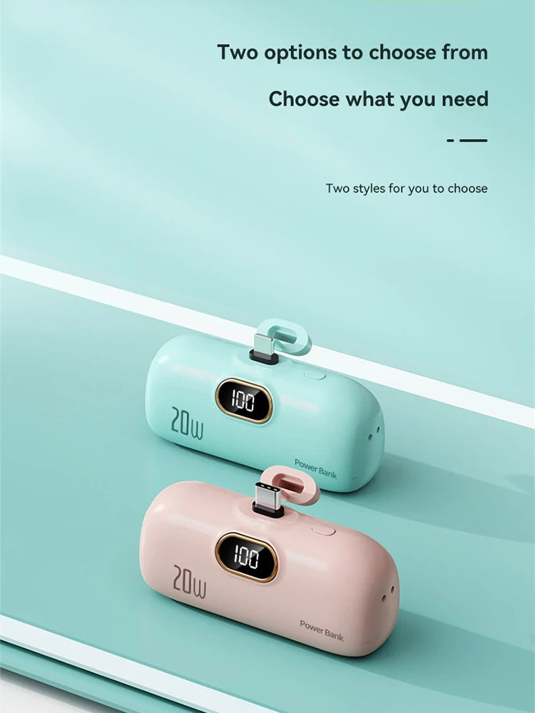 Capsule Mini Wireless Power Bank 30000mAh