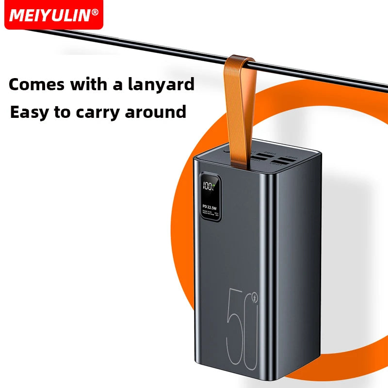 MEIYULIN 50000mAh High-Capacity Power Bank