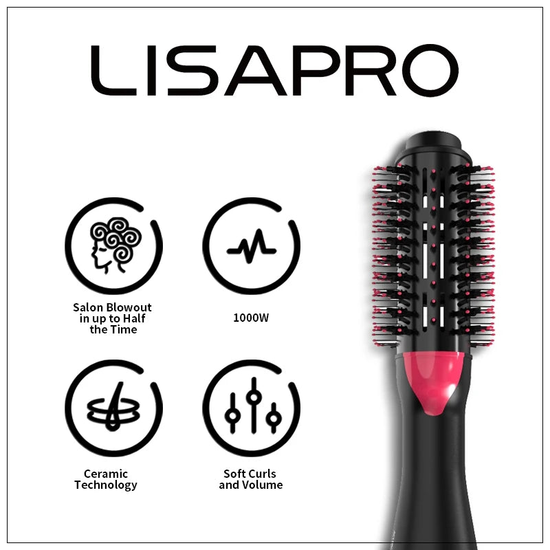 LISAPRO 3-in-1 Hot Air Brush