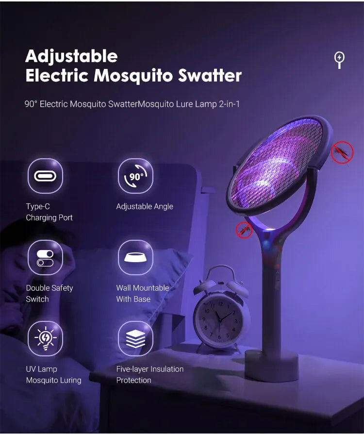 5-in-1 Electric Mosquito Swatter