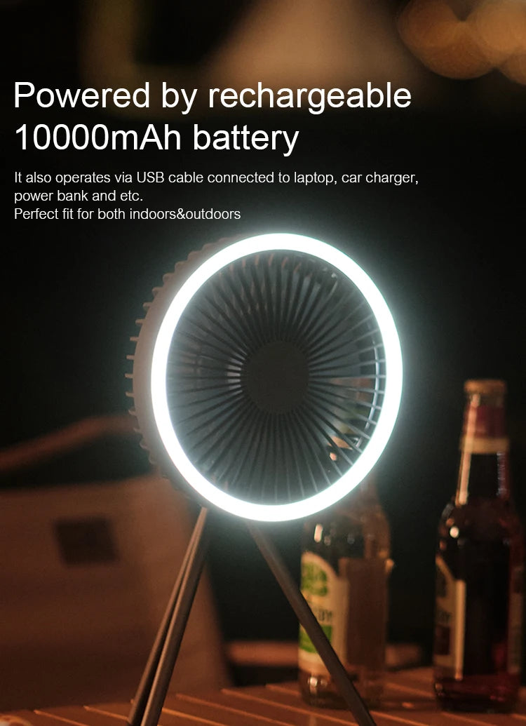 Portable Rechargeable Camping Fan