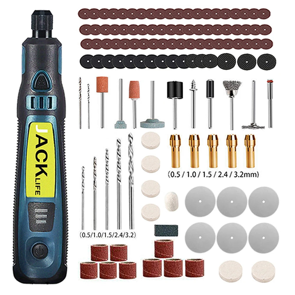 JANGKLIFE USB Cordless Rotary Tool Kit