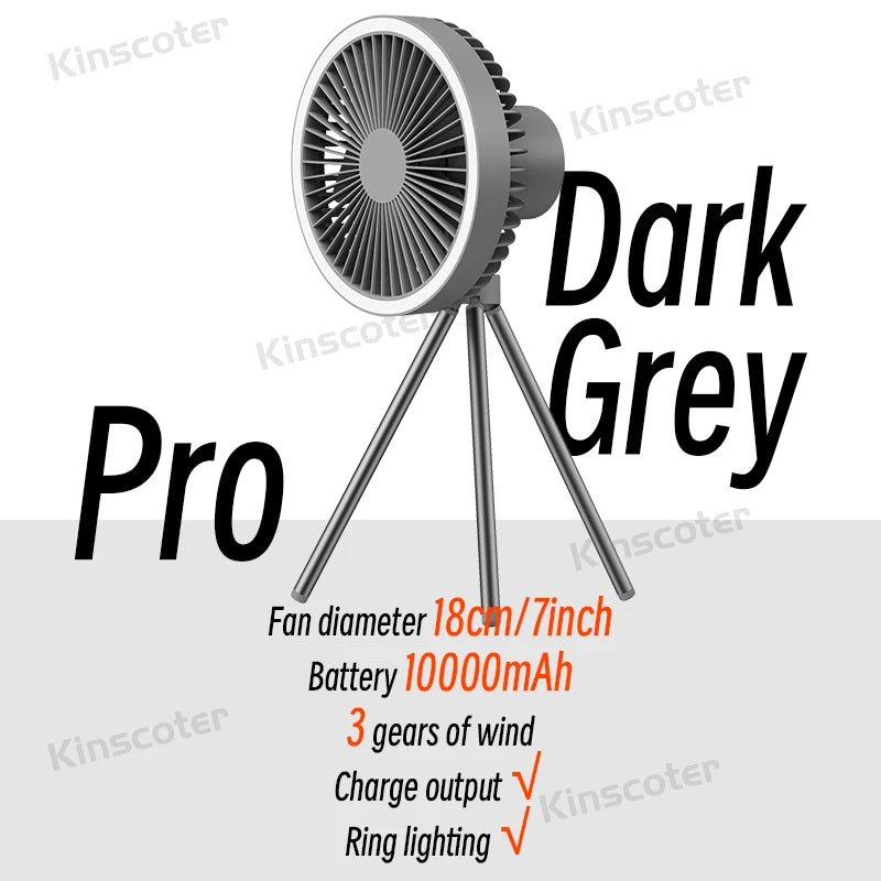 Portable Rechargeable Camping Fan