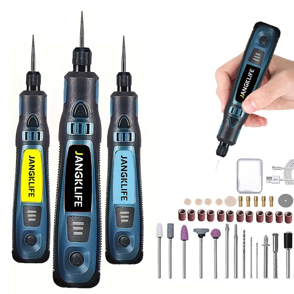 JANGKLIFE USB Cordless Rotary Tool Kit