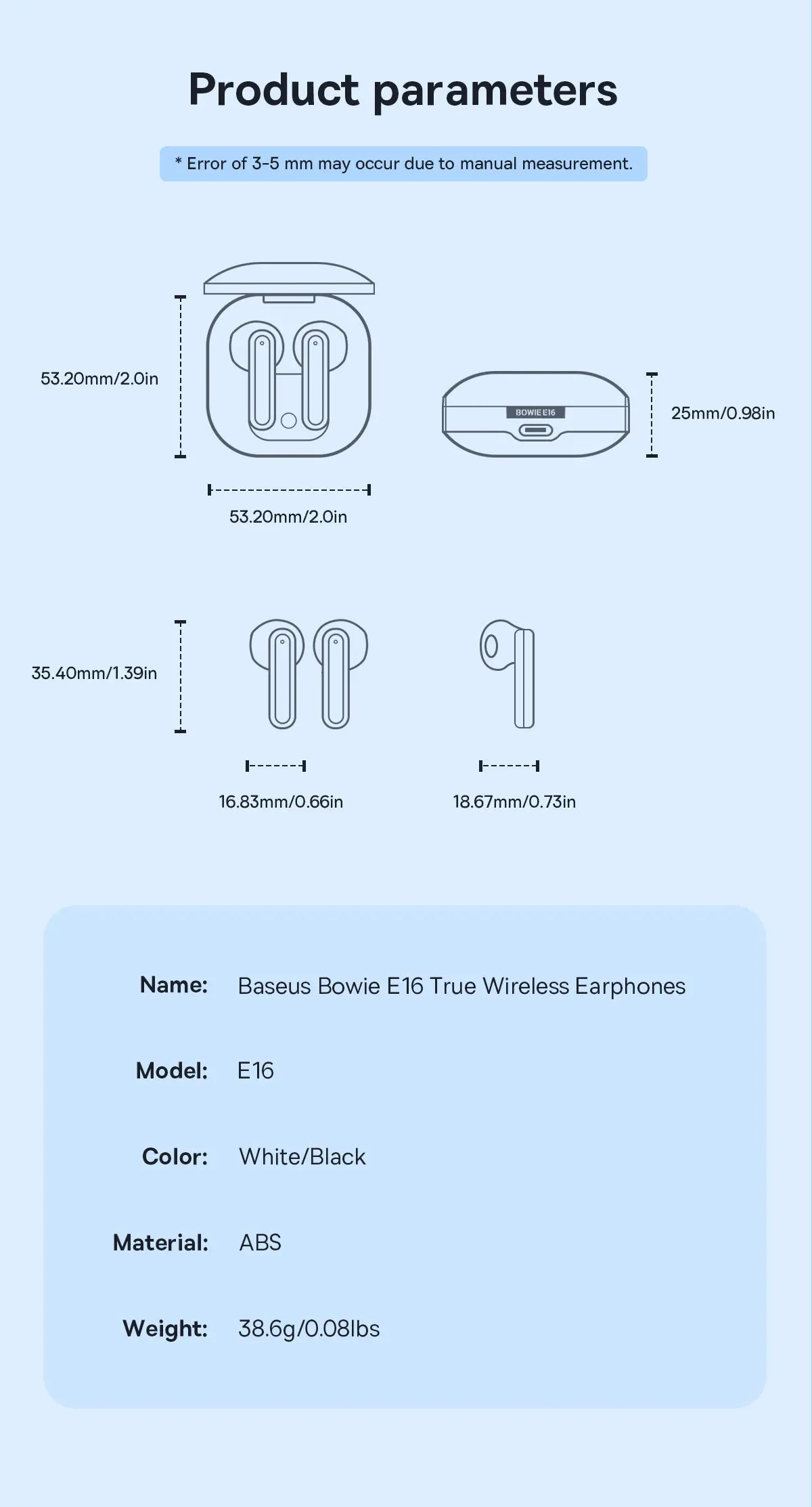 Baseus Bowie E16 Earbuds