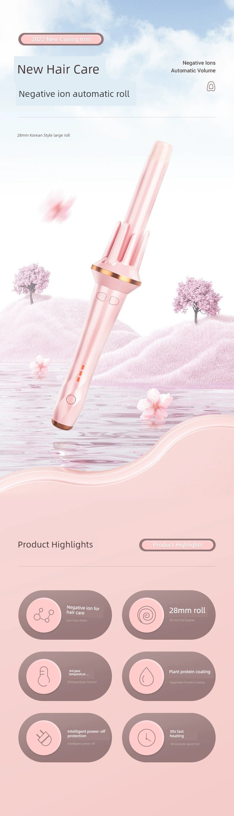 Hair-Styling Automatic Hair Curler