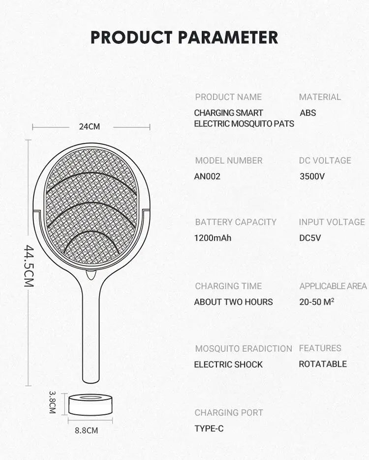 5-in-1 Electric Mosquito Swatter