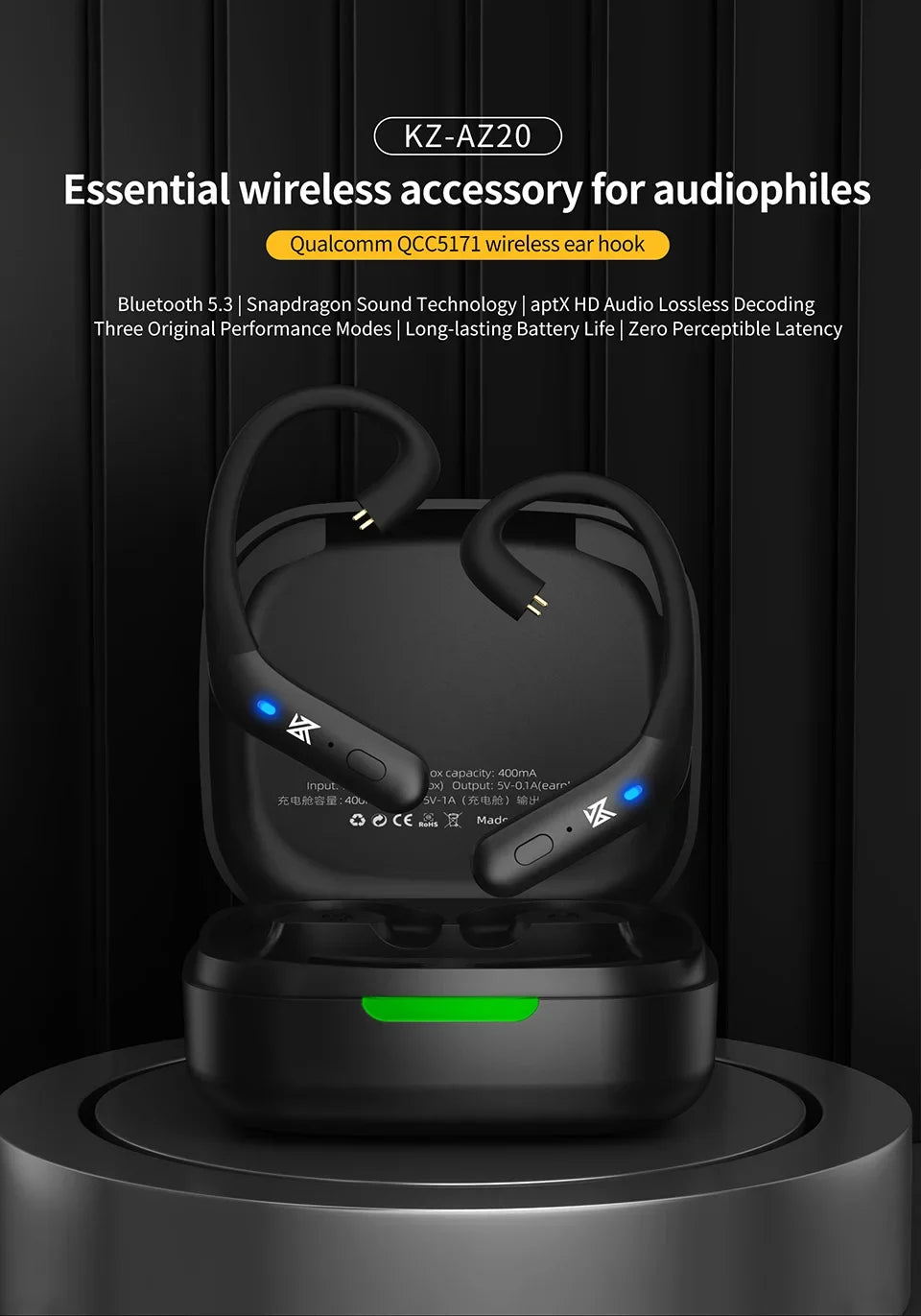 Bluetooth 5.3 Ear Hook Earphones