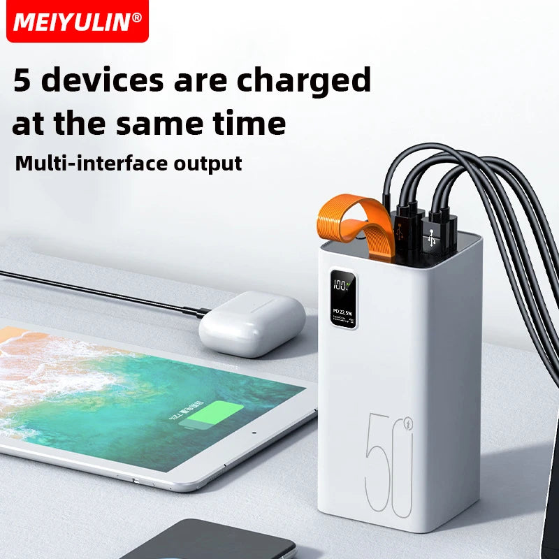 MEIYULIN 50000mAh High-Capacity Power Bank