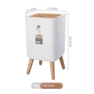 SUNEE 10L Pet-Proof Flip Trash Can