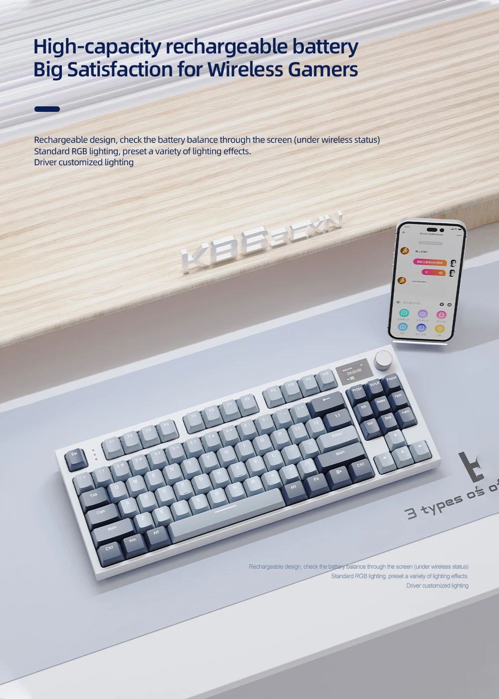 K86 Wireless Hot-Swappable Keyboard