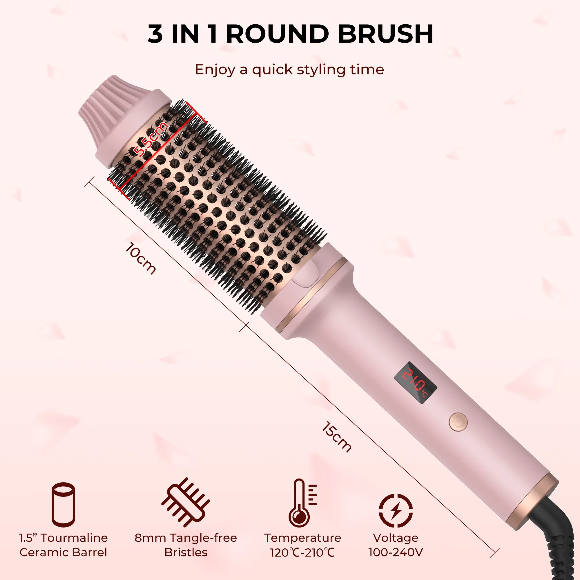 Electric Heated Curling Brush