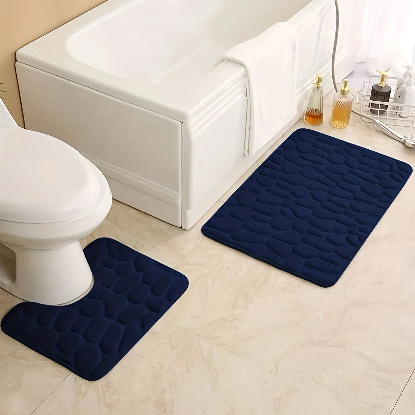 2PC Non-Slip Toilet Mats