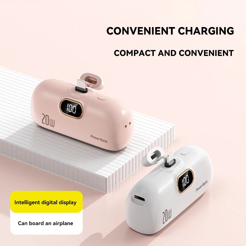 Capsule Mini Wireless Power Bank 30000mAh