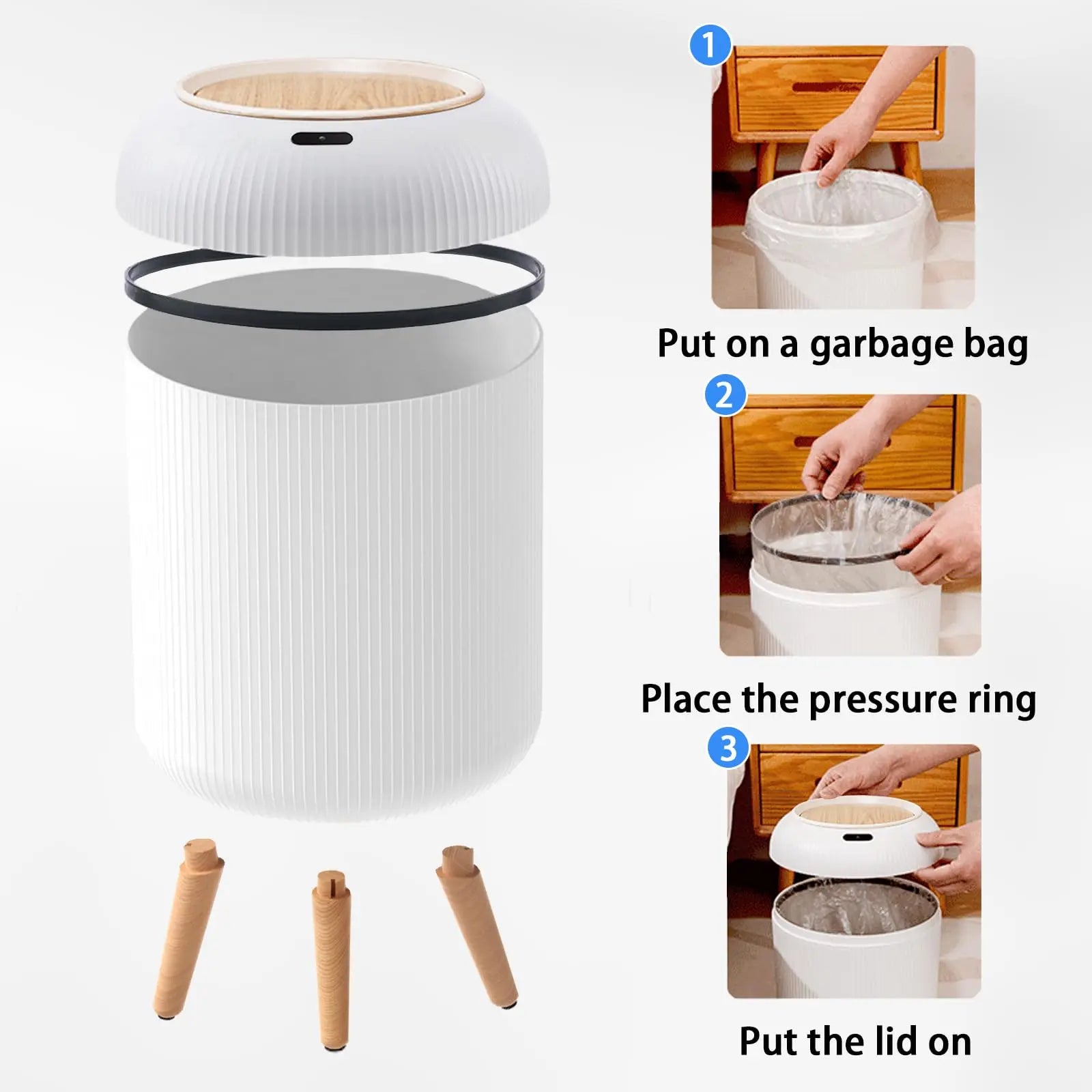 Smart Motion Sensor Trash Can