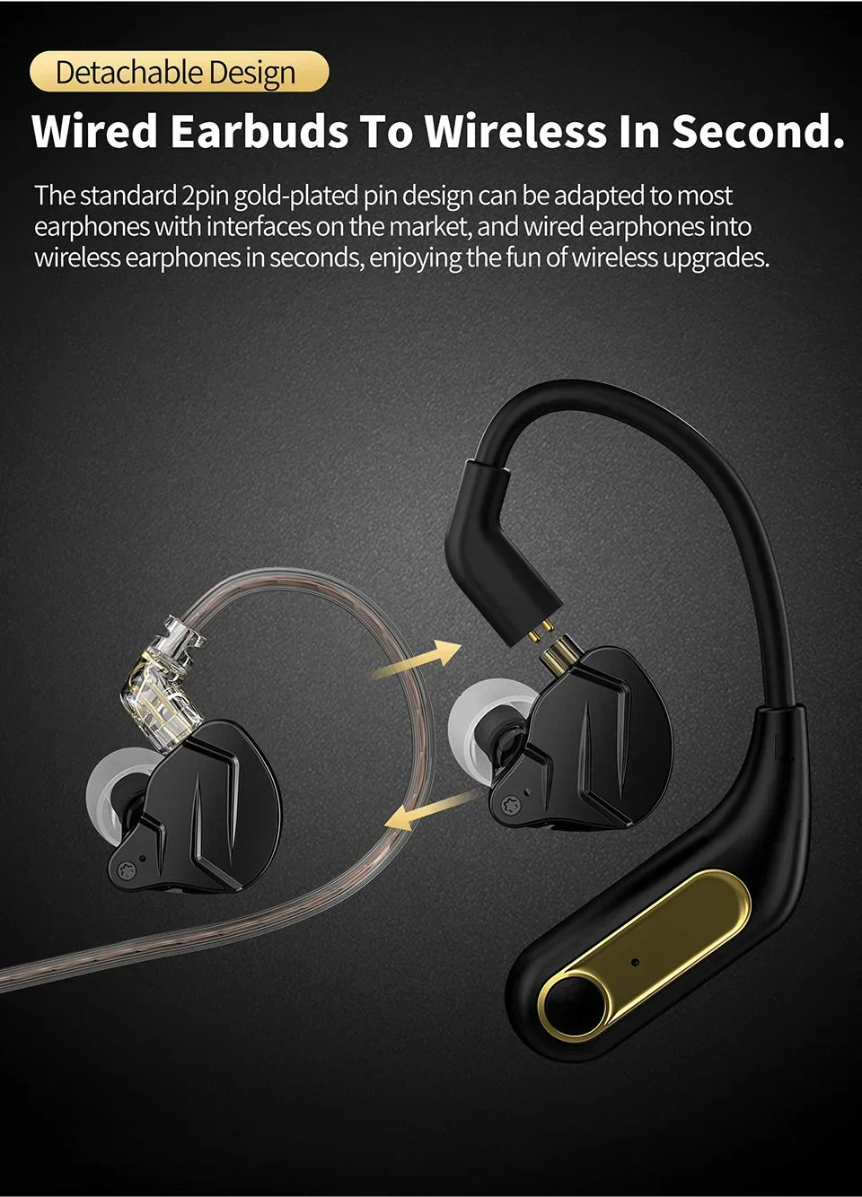 Wireless Ear Hook Headphones