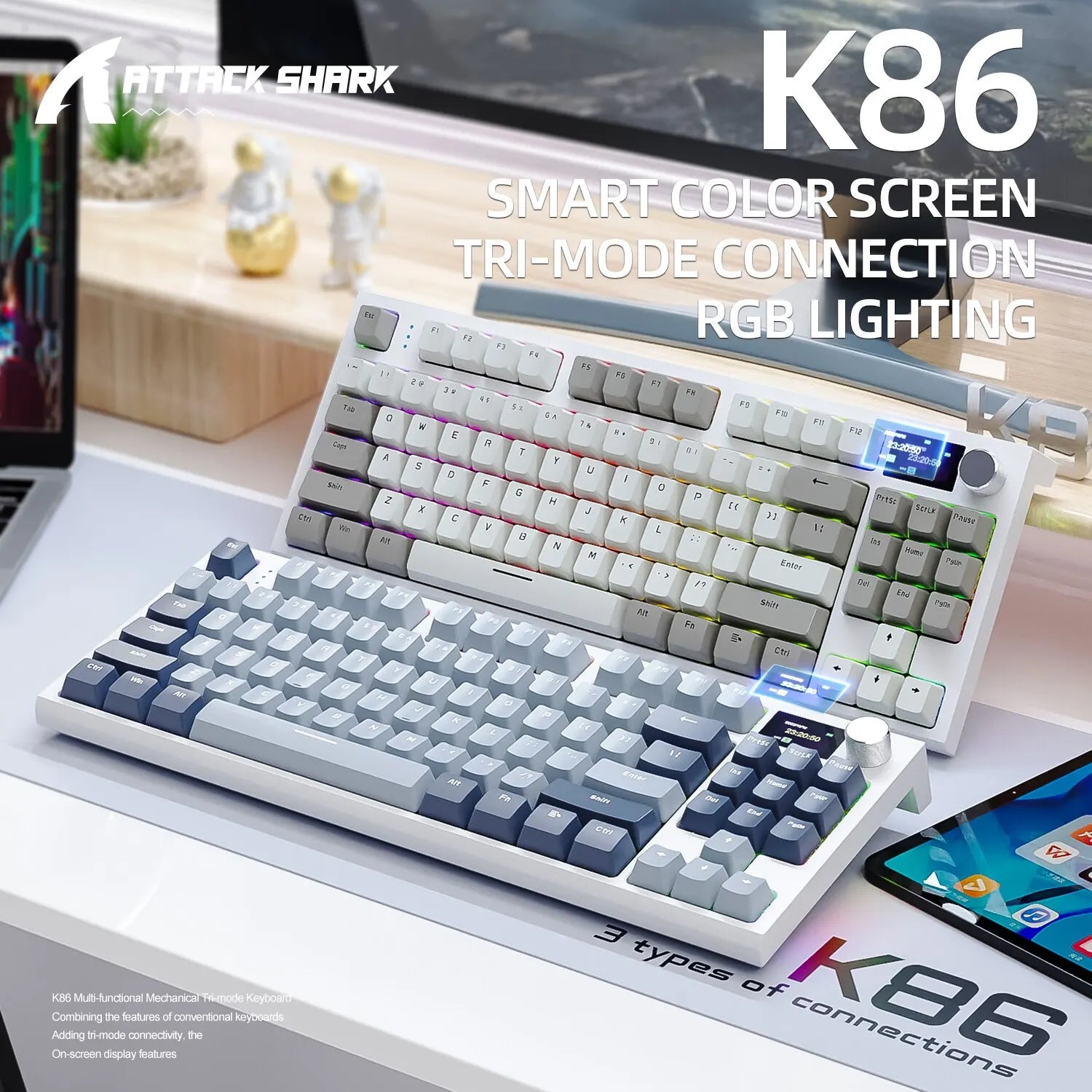 K86 Wireless Hot-Swappable Keyboard