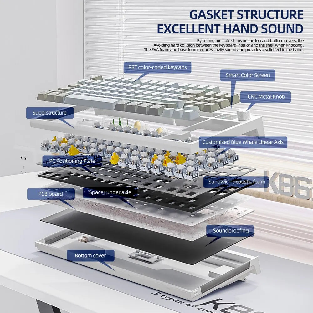 K86 Wireless Hot-Swappable Keyboard
