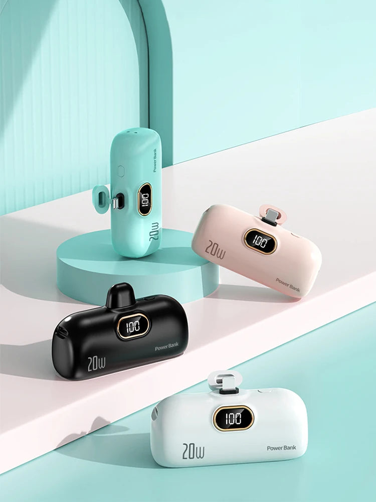 Capsule Mini Wireless Power Bank 30000mAh