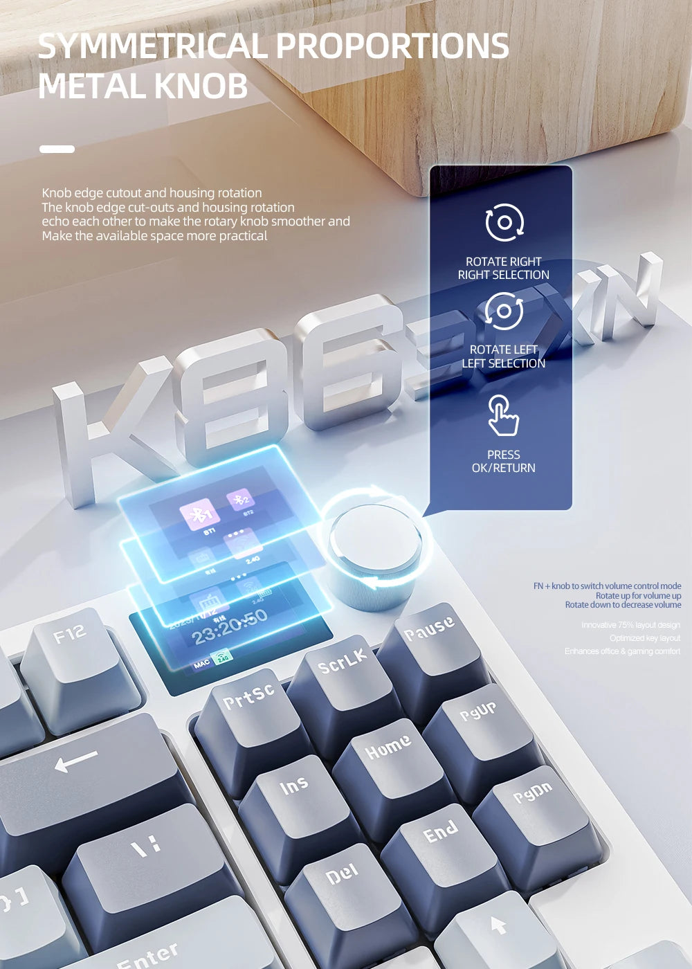 K86 Wireless Hot-Swappable Keyboard