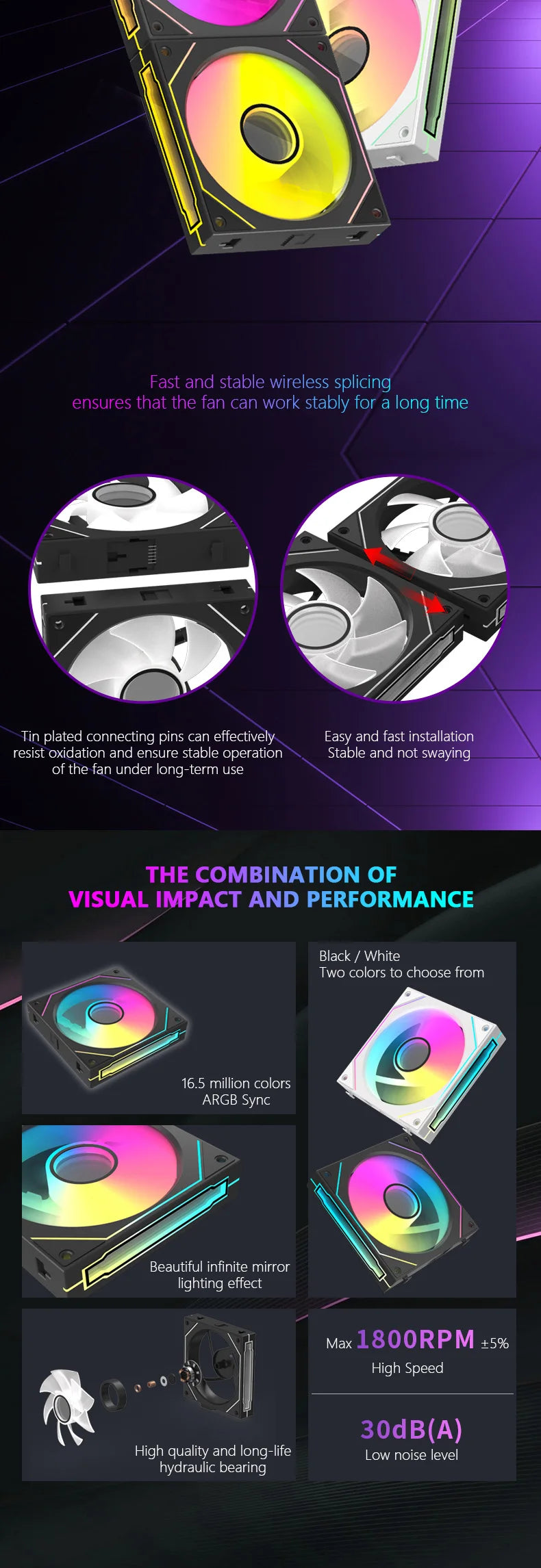 Jumpeak MX120 Modular ARGB Case Fan